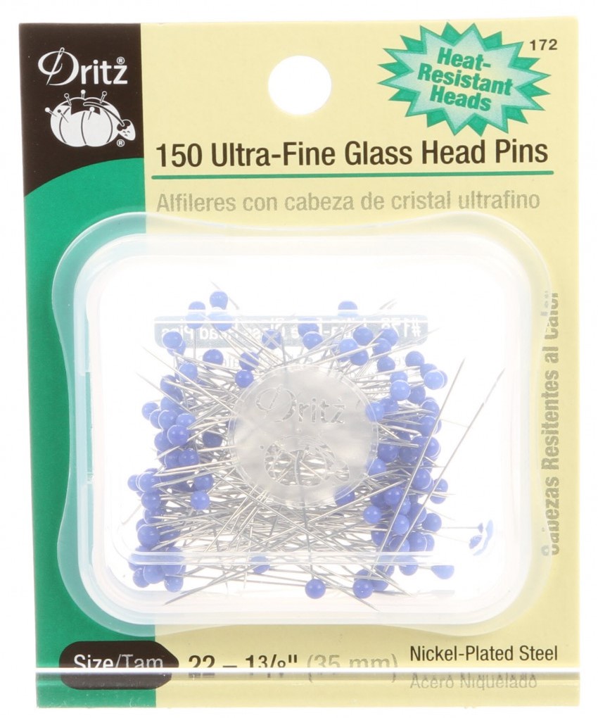 Punch with Judy > UltraFine Glass Head Pins 150/pkt by Dritz